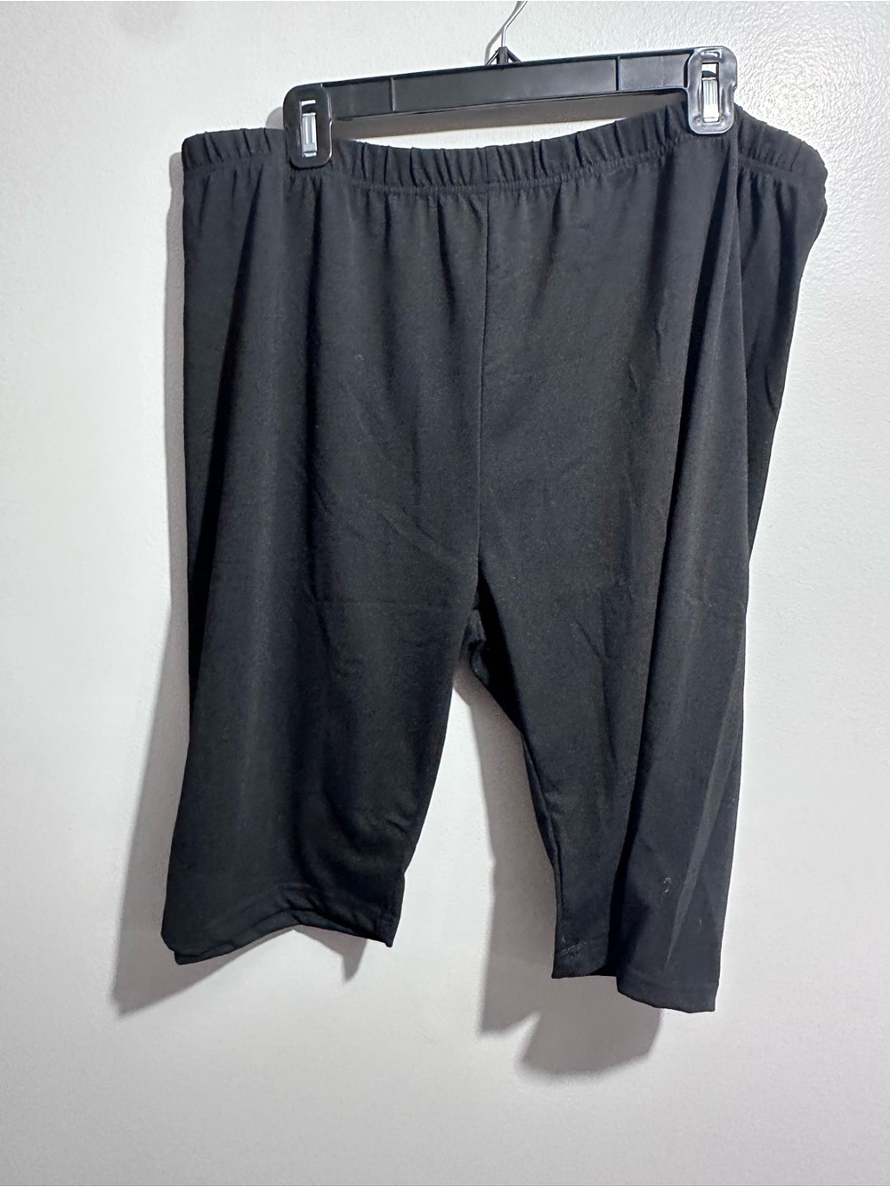Black Athletic Shorts Elastic Waistband Size 4XL (1492)